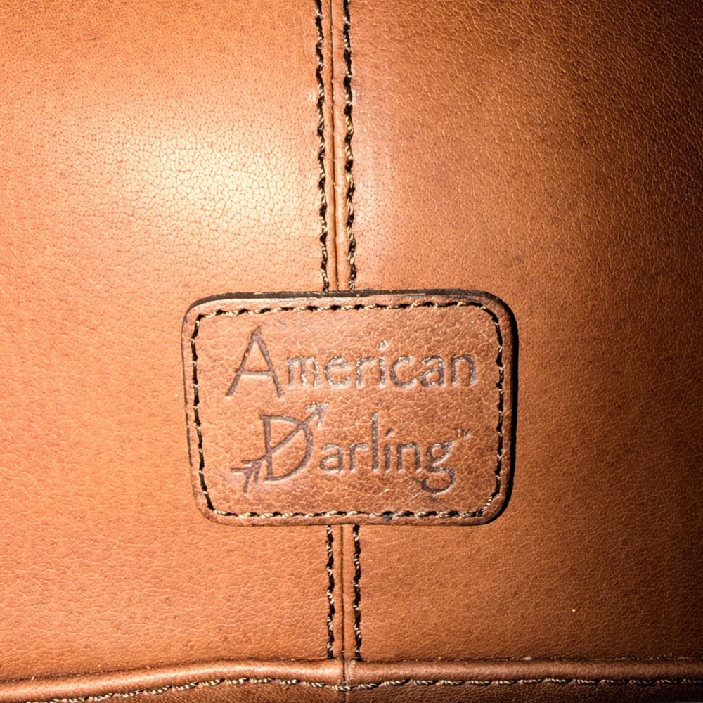 American Darling Brown Woven Leather Tote - Picture 4 of 10